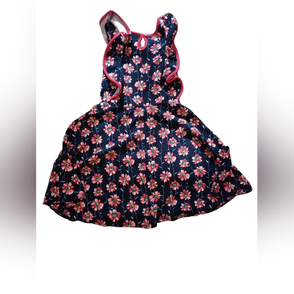 Paper doll, size 8, girls ruffle sleeve floral dress (no belt) - Picture 4 of 5